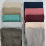 Dyed Scarf 80s Polyester‑Cotton BL‑232