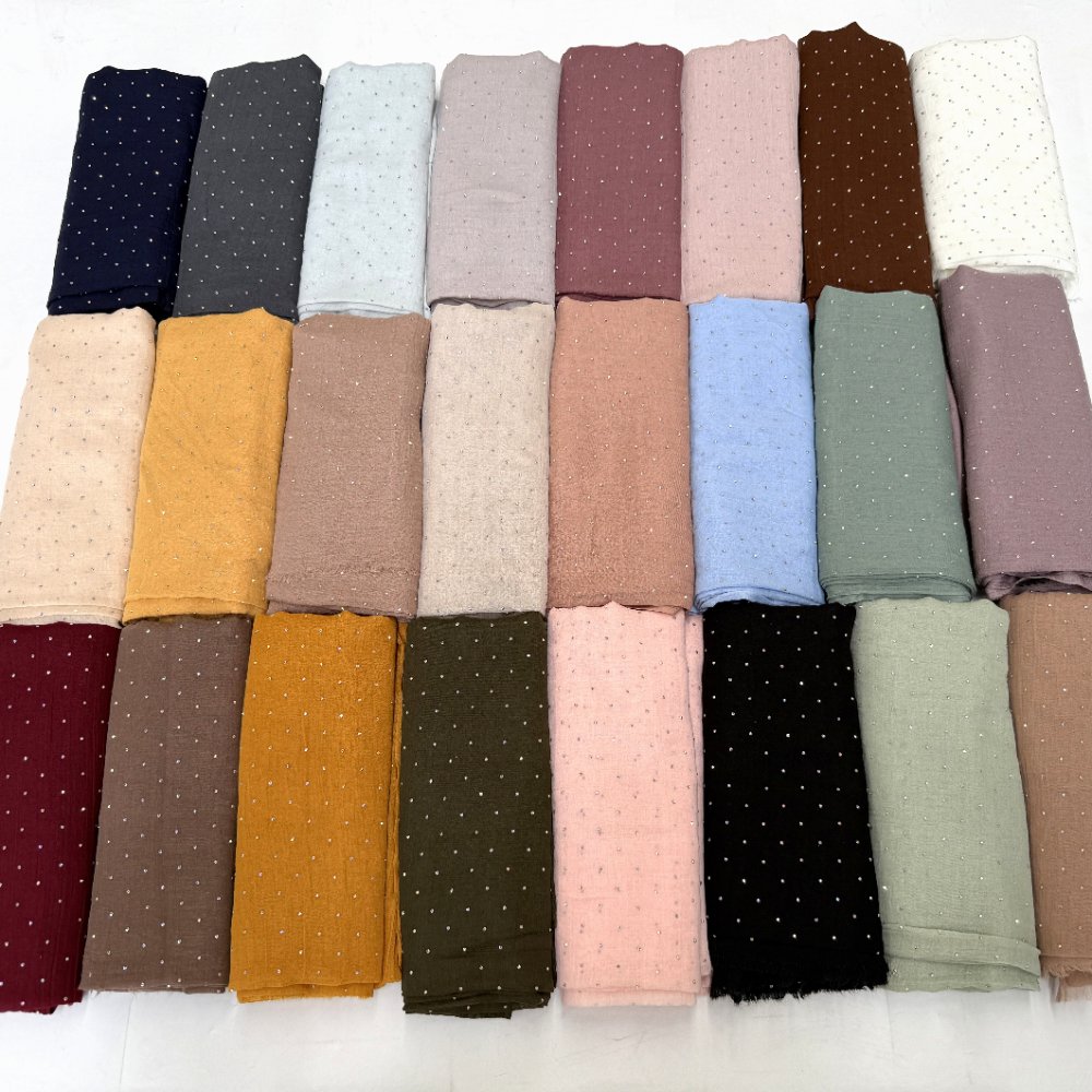 Solid Colour with Hot‑Fix Rhinestones Polyester‑Cotton with Hot‑Fix Rhinestones BL‑232
