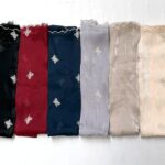 Seabird Crinkle Embroidery Sea‑Island Crinkle Embroidered Scarf K‑1003