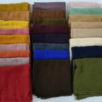 Dyed Scarf 80s Polyester‑Cotton BL‑232