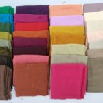 Dyed Scarf 80s Polyester‑Cotton BL‑232
