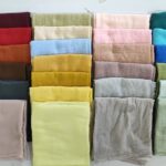 Dyed Scarf 80s Polyester‑Cotton BL‑232