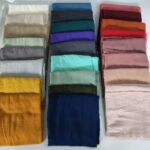 Dyed Scarf 80s Polyester‑Cotton BL‑232